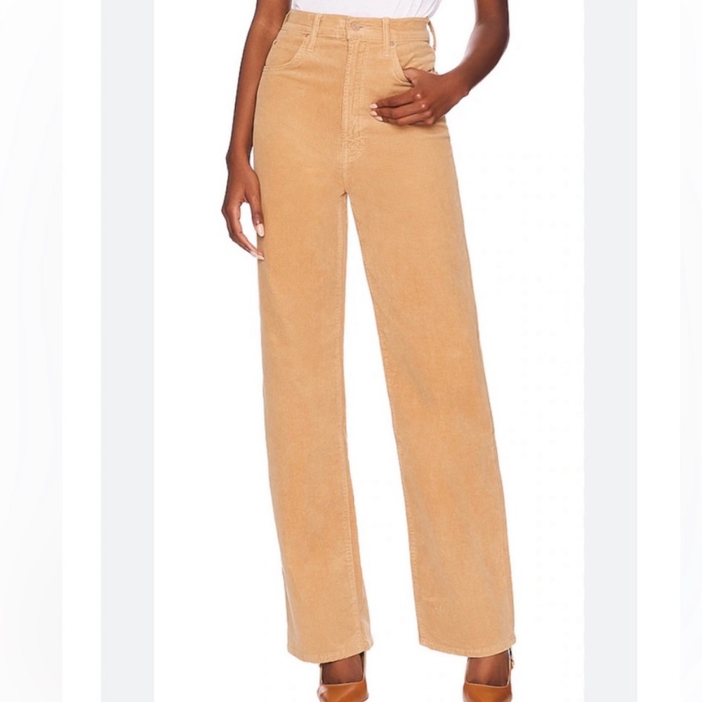 MOTHER High Waisted Tunnel Vision Sneak in Cafe Spice, SIZE 30